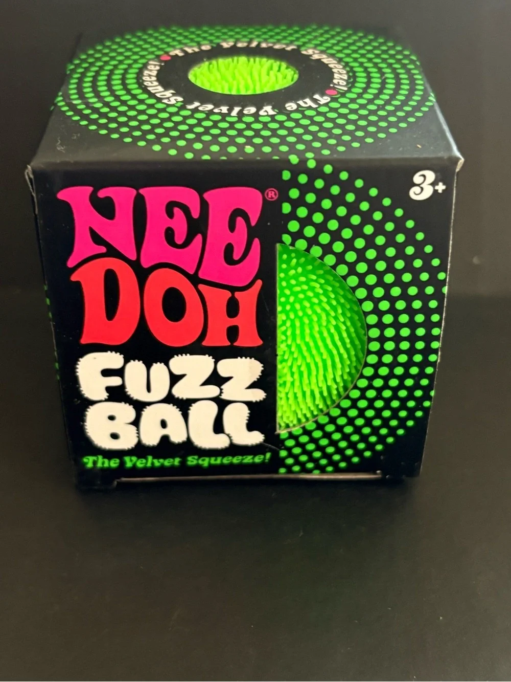 NeeDoh Fuzz Ball Soft Squeeze Toy - Green